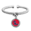 Ole Miss Rebels Bracelet- X Bangle Cuff