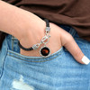 Oregon State Beavers Bracelet- Black Leather Toggle