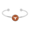 Texas Longhorns Bracelet- Izzie Silver Cuff