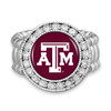 Texas A&M Aggies Stretch Ring- Crystal Round