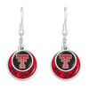 Texas Tech Raiders Earrings- Stacked Disk