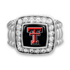 Texas Tech Raiders Stretch Ring- Crystal Square