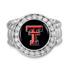 Texas Tech Raiders Stretch Ring- Crystal Round