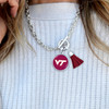 Virginia Tech Hokies Necklace- Team Color Tassel