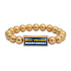 West Virginia Mountaineers Gold Society Nameplate Stretch Bracelet