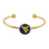 West Virginia Mountaineers Bracelet- Izzie Gold Cuff