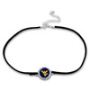 West Virginia Mountaineers Black Suede Choker Necklace