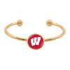 Wisconsin Badgers Bracelet- Izzie Gold Cuff