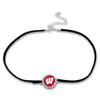 Wisconsin Badgers Black Suede Choker Necklace