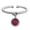 South Carolina Gamecocks Bracelet- X Bangle Cuff