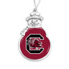 Snowman South Carolina Gamecocks Christmas Ornament