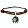 Royal Angelfish Adjustable Leather Bracelet