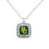 Baylor Bears Necklace- Crystal Square