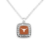 Texas Longhorns Necklace- Crystal Square