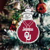 Oklahoma Sooners Snowman Ornament with Baseball Jersey