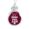 Texas A&M Aggies Snowman Ornament with Baseball Jersey