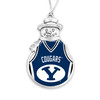 BYU Cougars Christmas Ornament- Snowman with Basketball Jersey