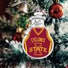 Iowa State Cyclones Snowman Ornament with Basketball Jersey