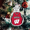 Wisconsin Badgers Christmas Ornament- Snowman with Basketball Jersey