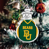 Baylor Bears Snowman Ornament with Football Jersey