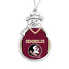 Florida State Seminoles Snowman Ornament with Football Jersey