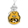 Missouri Tigers Snowman Ornament with Basketball Jersey