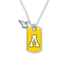 Appalachian State Mountaineers Car Charm- Rear View Mirror Dog Tag with State Charm