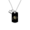 Colorado Buffaloes Car Charm- Rear View Mirror Dog Tag with State Charm