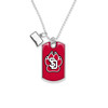 South Dakota Coyotes Dog Tag Rear View Mirror Charm