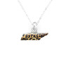 Tennessee Silver Cheetah Print State Necklace