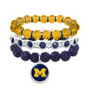 Michigan Wolverines Bracelet- Amanda Stack- Crystal