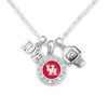 Houston Cougars Necklace- Basketball, Love and Logo