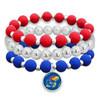 Kansas Jayhawks Bracelet- Amanda Stack- Silicone