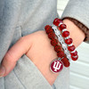 Indiana Hoosiers Bracelet- Amanda Stack- Crystal