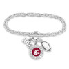 Washington State Cougars Toggle Bracelet- Football, Love and Logo