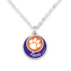 Clemson Tigers Necklace- Stacked Disk