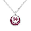 Mississippi State Bulldogs Necklace- Stacked Disk