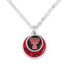Texas Tech Raiders Necklace- Stacked Disk