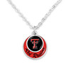 Texas Tech Raiders Necklace- Stacked Disk