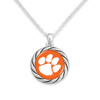 Clemson Tigers Necklace- Twisted Rope