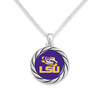 LSU Tigers Necklace- Twisted Rope