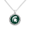 Michigan State Spartans Necklace- Twisted Rope