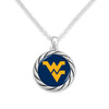 West Virginia Mountaineers Necklace- Twisted Rope