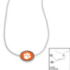 Clemson Tigers Necklace- Kennedy (Adjustable Slider Bead)