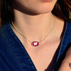 Wisconsin Badgers Necklace- Kennedy (Adjustable Slider Bead)