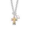 Forever Faith- Hammered Cross Necklace