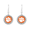 Clemson Tigers Earrings- Twisted Rope