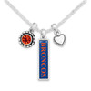 Boise State Broncos Necklace- Triple Charm