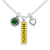 North Dakota State Bison Necklace- Triple Charm