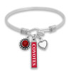 South Dakota Coyotes Bracelet- Triple Charm